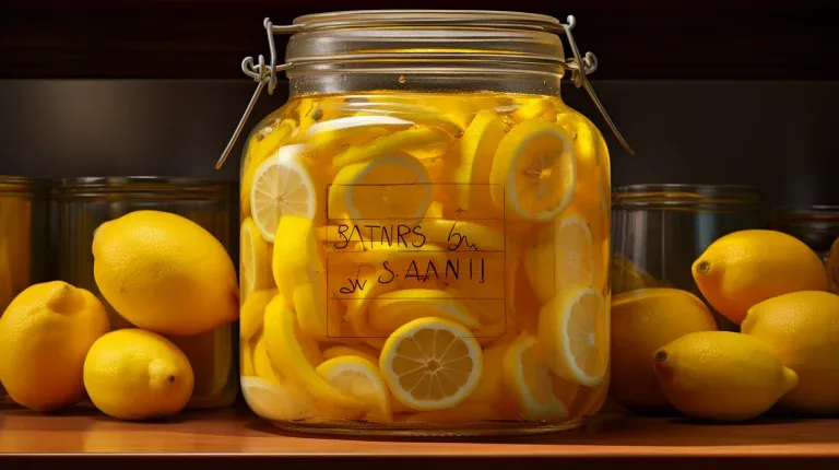 Storing and Preserving Candied Lemons
